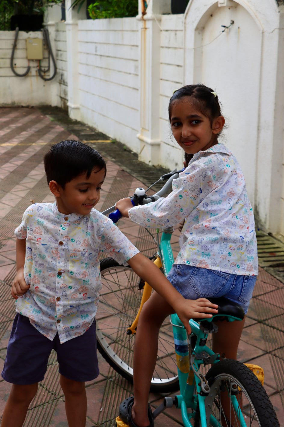Bachpan Diaries Top for Girls – Kids Daywear Sets on Brown Living™. SKU: BDG23G1. Img 4.