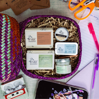 Back to College Skincare Set | Natural Sustainable Skincare for Teens – Gift Giving on Brown Living™. SKU: BNWD04-1. Img 1.