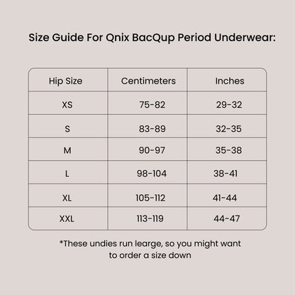 BacQup Reusable Period Underwear | Moderate Flow | Regular Discharges – Womens Underwear on Brown Living™. SKU: 1001-S. Img 9.