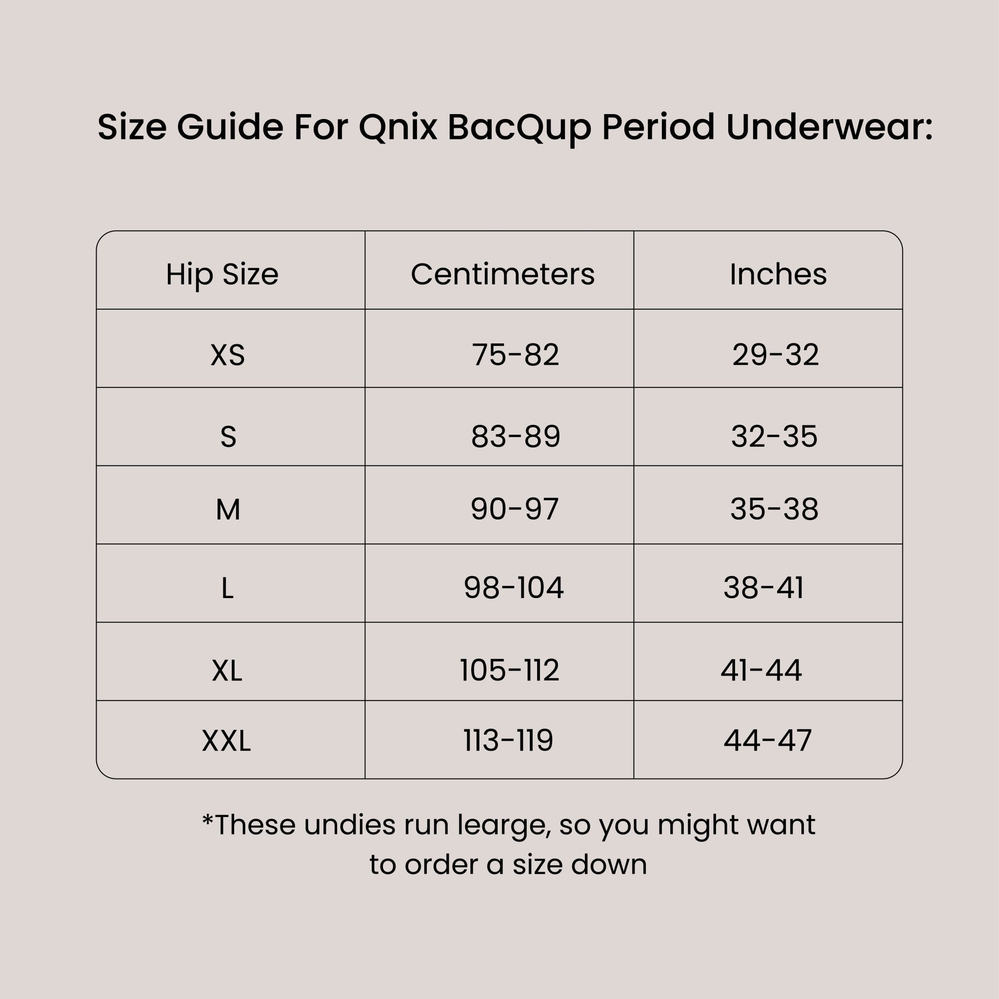 BacQup Reusable Period Underwear | Moderate Flow | Regular Discharges – Womens Underwear on Brown Living™. SKU: 1001-S. Img 8.