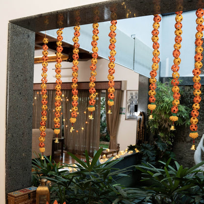 Bagh Handcrafted Bamboo Door Hanging – Set of 2 for Festive Decor – Home Decor on Brown Living™. SKU: BTDE - 684. Img 2.