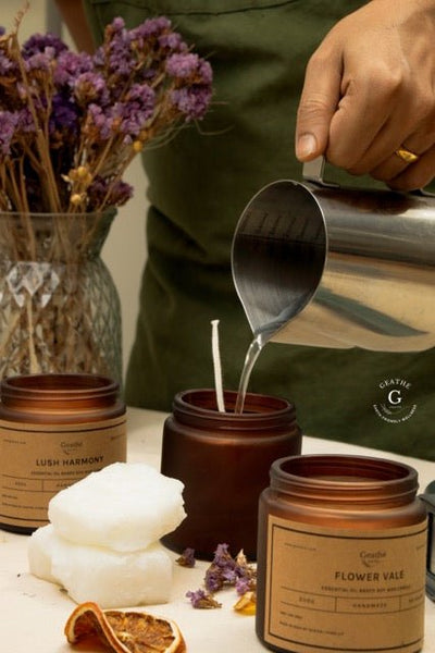 Balsam And Bloom Soy Wax Essential Oil Scented Candle – Candles & Fragrances on Brown Living™. SKU: CNDBB001. Img 3.