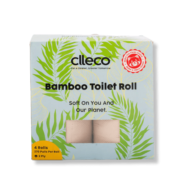 Bamboo 2 Ply Toilet Rolls (4 in 1) – Tissue Roll by Clleco available on Brown Living™. Pack Of 1 . SKU: TR11124. Img 1.
