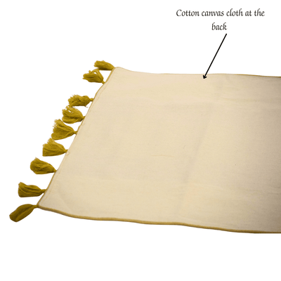Bamboo Bed Mat Snowflake Weave with Muga Gold – Natural Comfort – Bed Linens on Brown Living™. SKU: SK-BDM-NBG-03-JBG. Img 7.