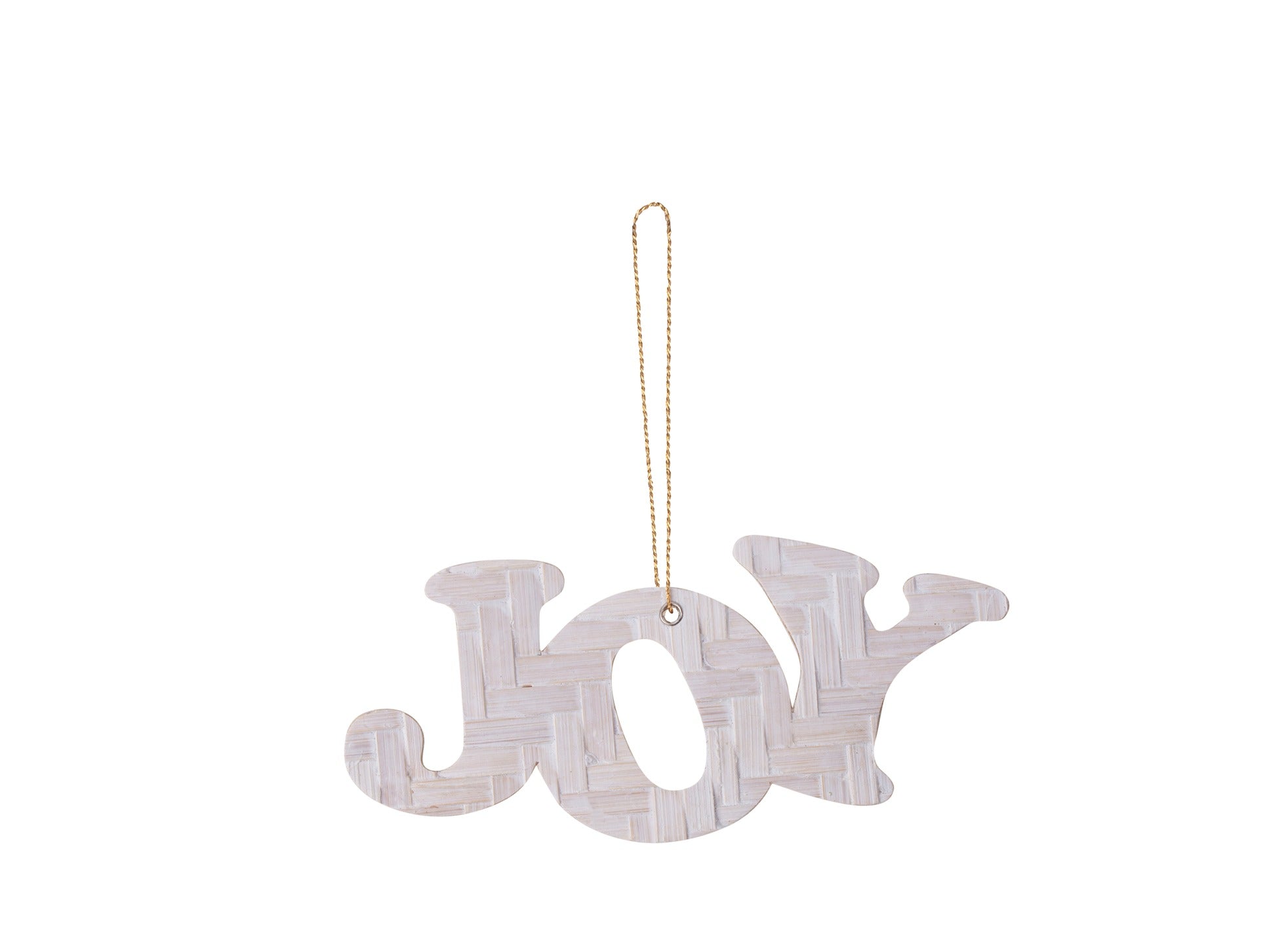 Bamboo Christmas Ornament "Joy" Hanging | Set of 6 (Assorted Colors) – Home Decor on Brown Living™. SKU: HG-792_Medium. Img 10.