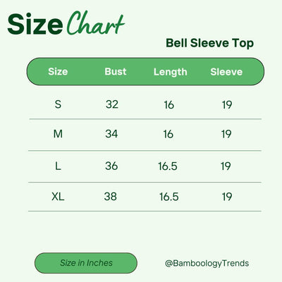 Bamboo Crop Top With Bell Sleeves Trendy Gen Z Fashion – Womens Top on Brown Living™. SKU: W-BELL-SLEEVE-TOP-BLK-S. Img 12.