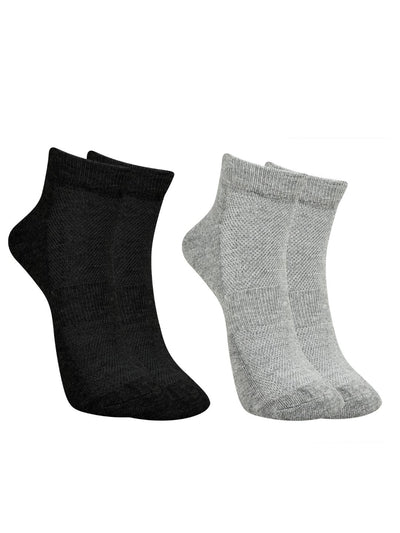 Bamboo Fabric Ankle Length Socks – Mens Socks on Brown Living™. SKU: ANKLE-SOCKS-GRY-BLK. Img 14.