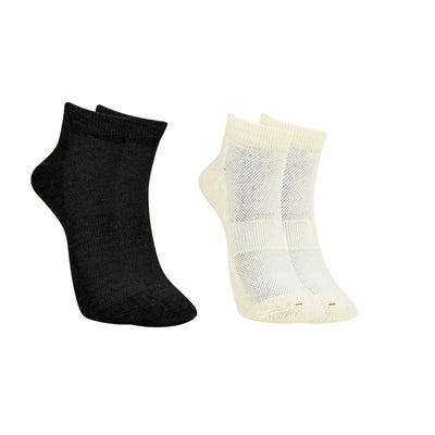 Bamboo Fabric Ankle Length Socks – Mens Socks on Brown Living™. SKU: ANKLE-SOCKS-WHIT-BLK. Img 16.