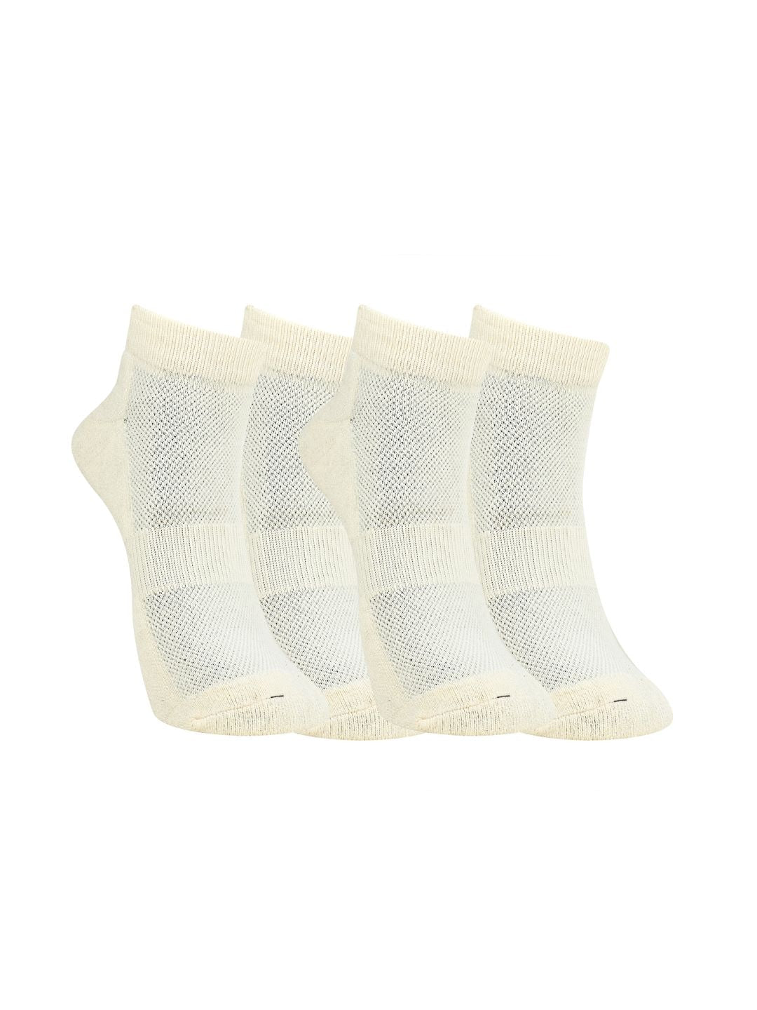 Bamboo Fabric Ankle Length Socks – Mens Socks on Brown Living™. SKU: ANKLE-SOCKS-WHITE-2PC. Img 1.