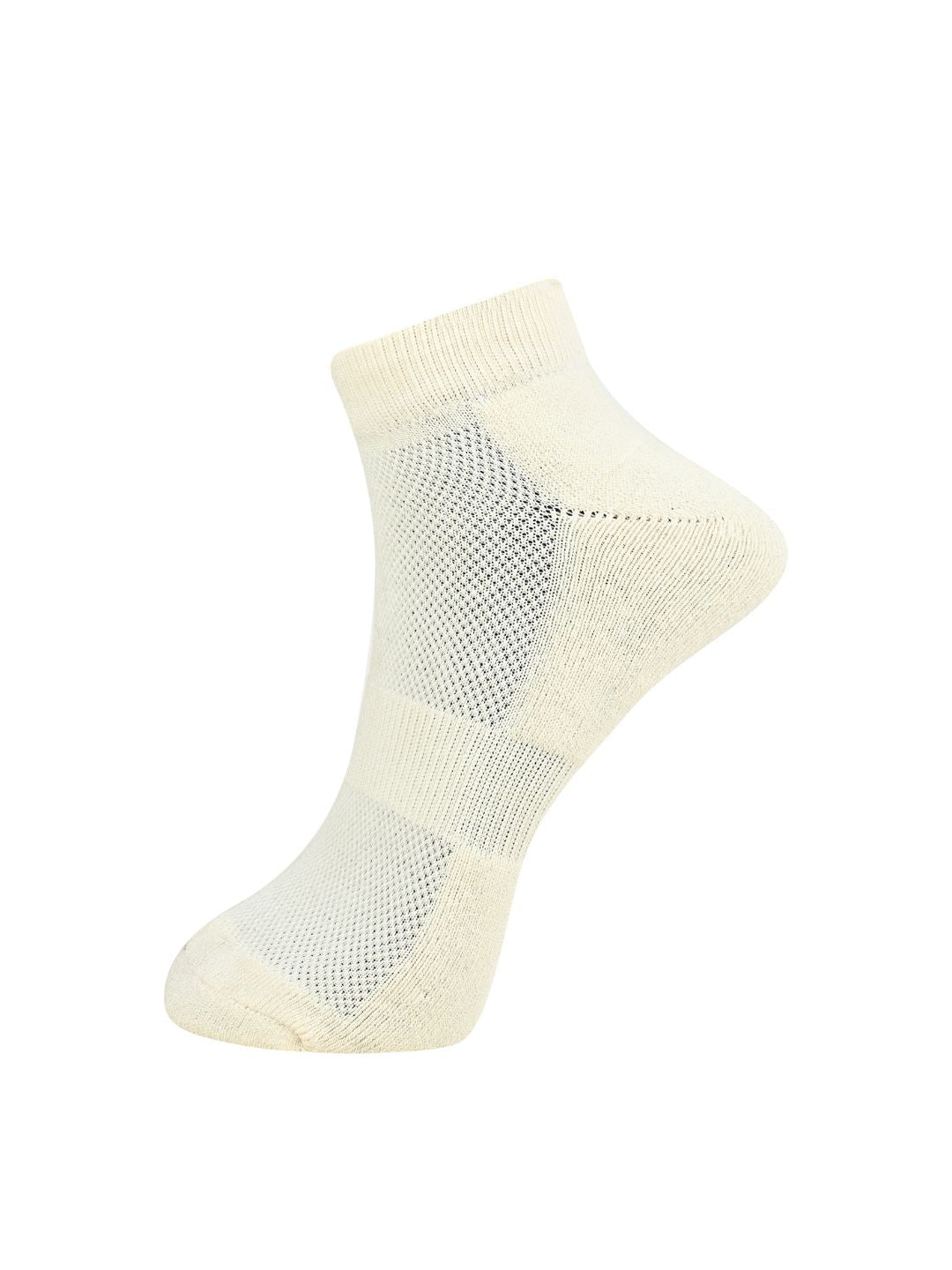Bamboo Fabric Ankle Length Socks – Mens Socks on Brown Living™. SKU: ANKLE-SOCKS-WHITE-2PC. Img 4.