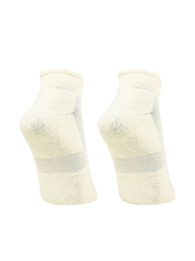 Bamboo Fabric Ankle Length Socks – Mens Socks on Brown Living™. SKU: ANKLE-SOCKS-WHITE-2PC. Img 2.