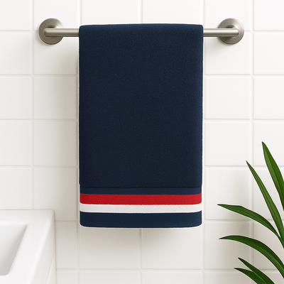Bamboo Fabric Bath Towel – Gentle on Skin, Naturally Fresh – Bath Linens on Brown Living™. SKU: BATH-TOWEL-NAVY. Img 13.