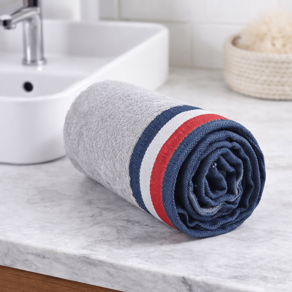 Bamboo Fabric Bath Towel – Gentle on Skin, Naturally Fresh – Bath Linens on Brown Living™. SKU: BATH-TOWEL-NAVY. Img 17.