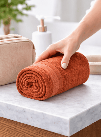 Bamboo Fabric Bath Towel – Gentle on Skin, Naturally Fresh – Bath Linens on Brown Living™. SKU: BATH-TOWEL-OLIVE. Img 11.