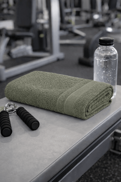 Bamboo Fabric Bath Towel – Gentle on Skin, Naturally Fresh – Bath Linens on Brown Living™. SKU: BATH-TOWEL-OLIVE. Img 6.