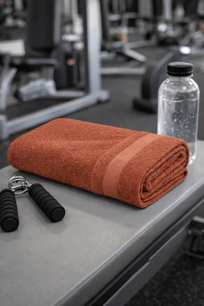 Bamboo Fabric Bath Towel – Gentle on Skin, Naturally Fresh – Bath Linens on Brown Living™. SKU: BATH-TOWEL-RUST-RED. Img 12.