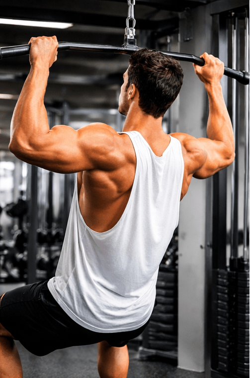 Bamboo Fabric Gen Z Gym Vest For Men Breathable Workout Tank – Mens Vest Coat on Brown Living™. SKU: M-LOSS-GYM-VEST-GRY-M. Img 15.