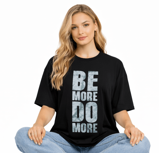 Bamboo Fabric Gen Z Oversized Printed T-Shirt – Soft Streetwear – Womens T-Shirt on Brown Living™. SKU: W-BE-DO-OVERSIZ-BLK-M. Img 12.