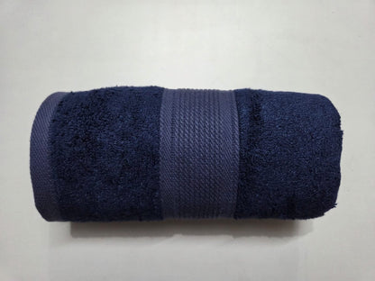 Bamboo Fiber Hand Towel - 40 X 60 cm – Bath Linens on Brown Living™. SKU: NAVY. Img 5.