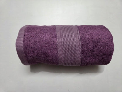 Bamboo Fiber Hand Towel - 40 X 60 cm – Bath Linens on Brown Living™. SKU: PURPLE. Img 6.