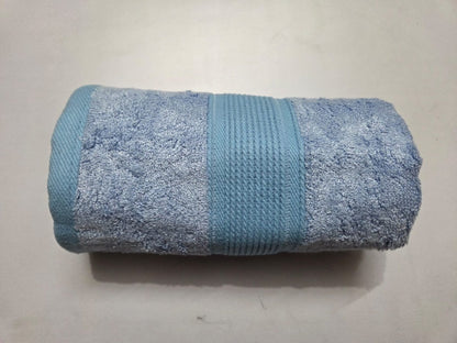 Bamboo Fiber Hand Towel - 40 X 60 cm – Bath Linens on Brown Living™. SKU: SKYBLUE. Img 2.