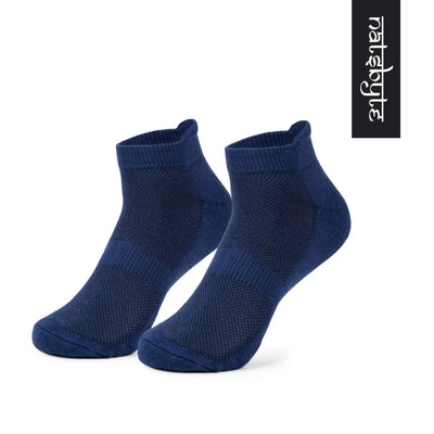 Bamboo Fiber Unisex Ankle Socks (Odour Free) – Mens Socks on Brown Living™. SKU: Blue. Img 7.