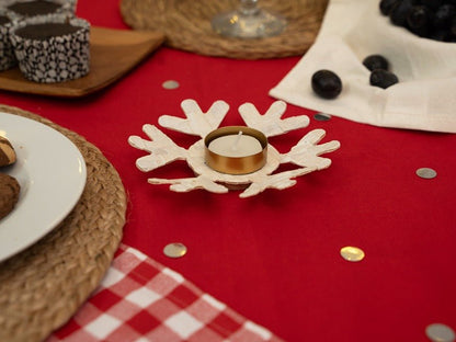 Bamboo Frost Tea Light Holder | Handcrafted Natural Decor | Set of 2 – Home Decor on Brown Living™. SKU: TL-805. Img 8.