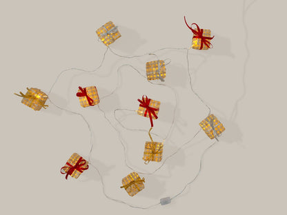 Bamboo Gift Box Fairy Lights |Handcrafted Eco - Friendly Decor | 3 Meter – Home Decor on Brown Living™. SKU: FL-763. Img 3.