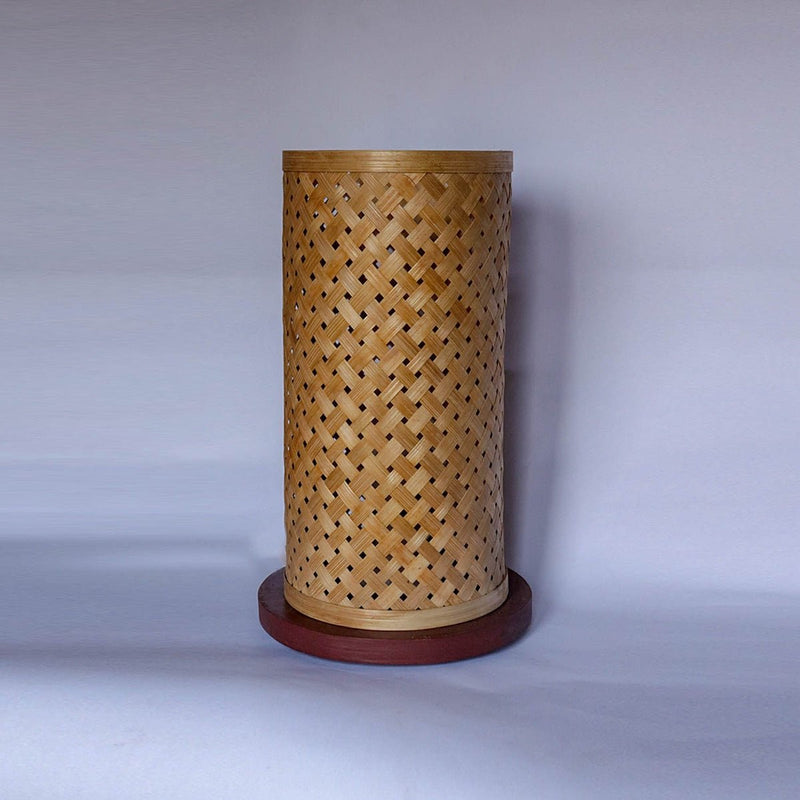 Bamboo Handmade Table Lamp withBase | Verified Sustainable by Brown Living™