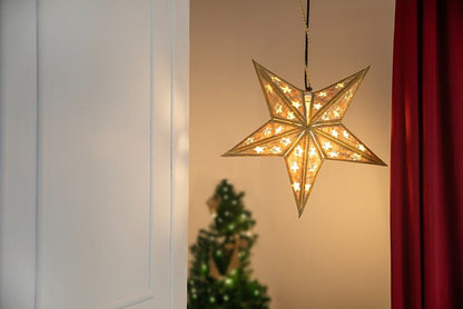 Bamboo Joy Star | Handcrafted Eco - Friendly Christmas Decor – Home Decor on Brown Living™. SKU: ST-820_Large_Natural. Img 1.