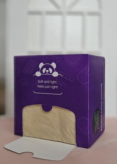Bamboo Lunch Napkins – Pack of 3 (100 Sheets Each) – Kitchen Linens on Brown Living™. SKU: PURPLNAP01. Img 4.