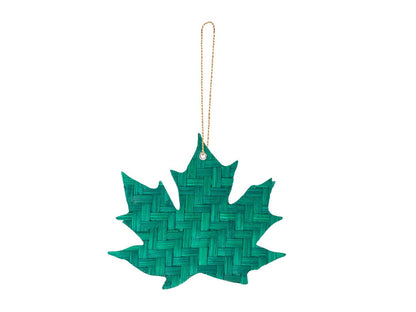 Bamboo Maple Leaf Hanging | Set of 6 (Assorted Colors) – Home Decor on Brown Living™. SKU: HG-785. Img 6.