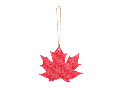 Bamboo Maple Leaf Hanging | Set of 6 (Assorted Colors) – Home Decor on Brown Living™. SKU: HG-785. Img 7.