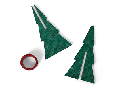 Bamboo Miniature Tree – II | Handcrafted Eco - Friendly Christmas Decor – Home Decor on Brown Living™. SKU: TT-804. Img 2.