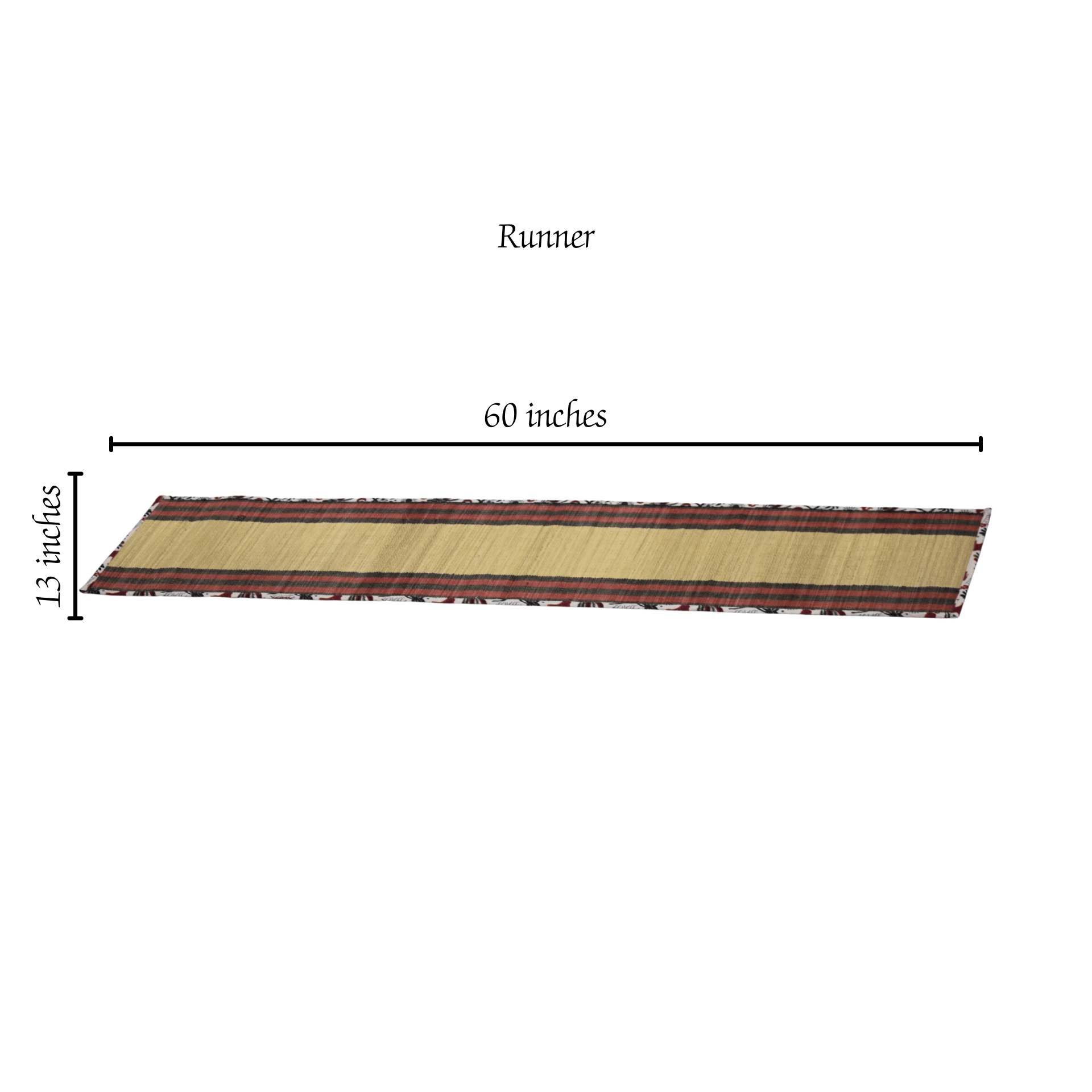 Bamboo Placemats – Elephant Print Canvas Edge – Table Linens on Brown Living™. SKU: SK-BPM-NBG-06-CEP. Img 3.