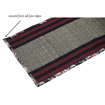 Bamboo Placemats Floral Canvas Border – Eco Friendly Table Mats – Table Linens on Brown Living™. SKU: SK-BPM-NBL-06-CFL. Img 7.