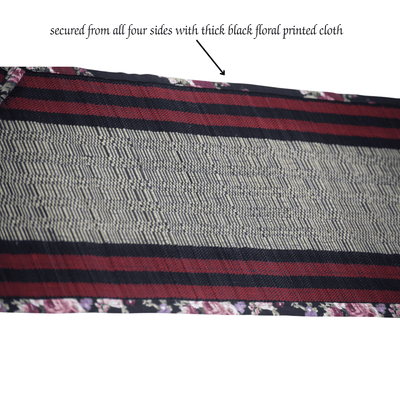 Bamboo Placemats Floral Canvas Border – Eco Friendly Table Mats – Table Linens on Brown Living™. SKU: SK-BPM-NBL-06-CFL. Img 6.