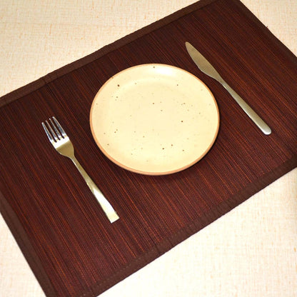 Bamboo Placemats Set of 6 – Eco - Friendly Dining Essentials – Table Linens on Brown Living™. SKU: BAPMAT009F. Img 13.