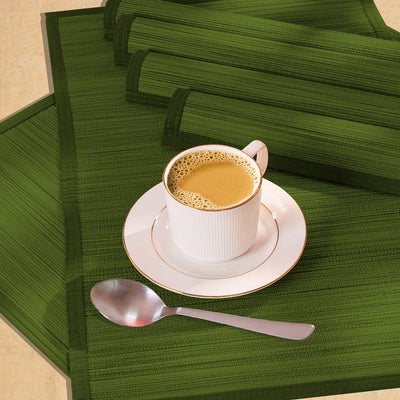 Bamboo Placemats Set of 6 – Eco-Friendly Dining Essentials – Table Linens on Brown Living™. SKU: BAPMAT009J. Img 18.