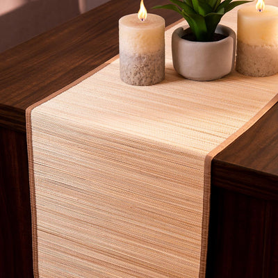 Bamboo Plain Table Runner – Table Linens on Brown Living™. SKU: BAPRUN030F. Img 9.