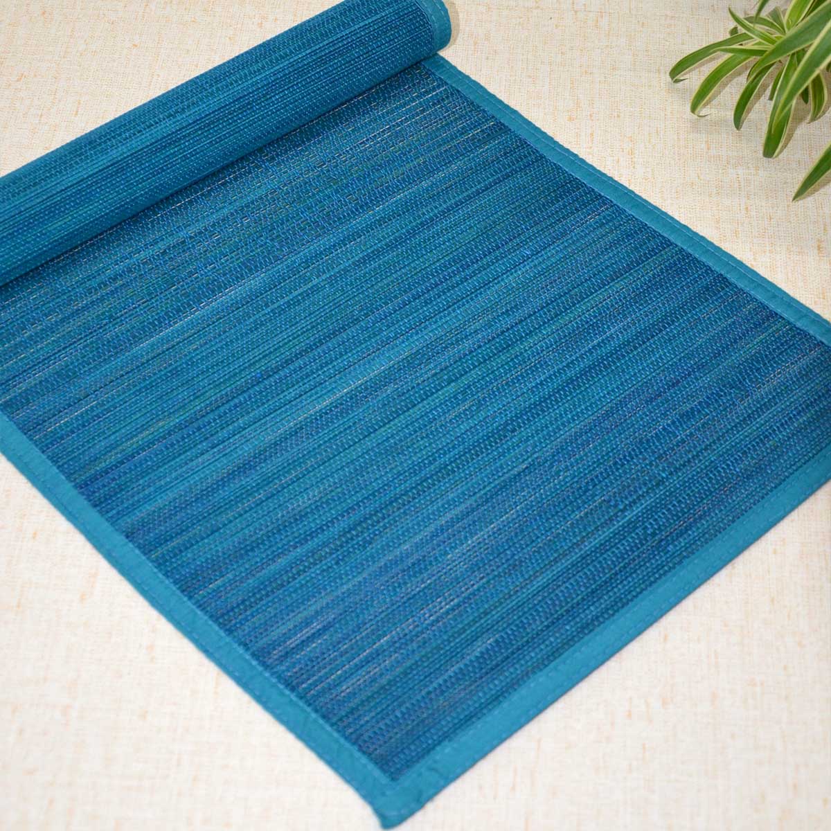 Bamboo Plain Table Runner – Table Linens by DHARINI available on Brown Living™. Blue . SKU: BAPRUN030F. Img 19.