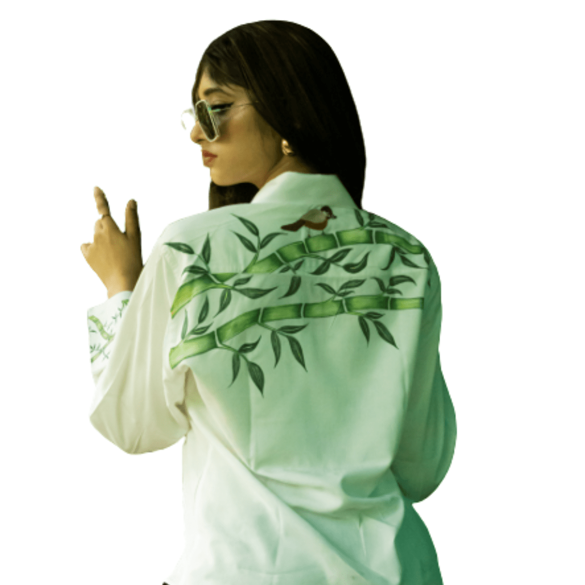 Bamboo Shirt | Soft Breathable Bamboo Fibre Shirt | – Womens Shirt on Brown Living™. SKU: AAYU-0030. Img 8.