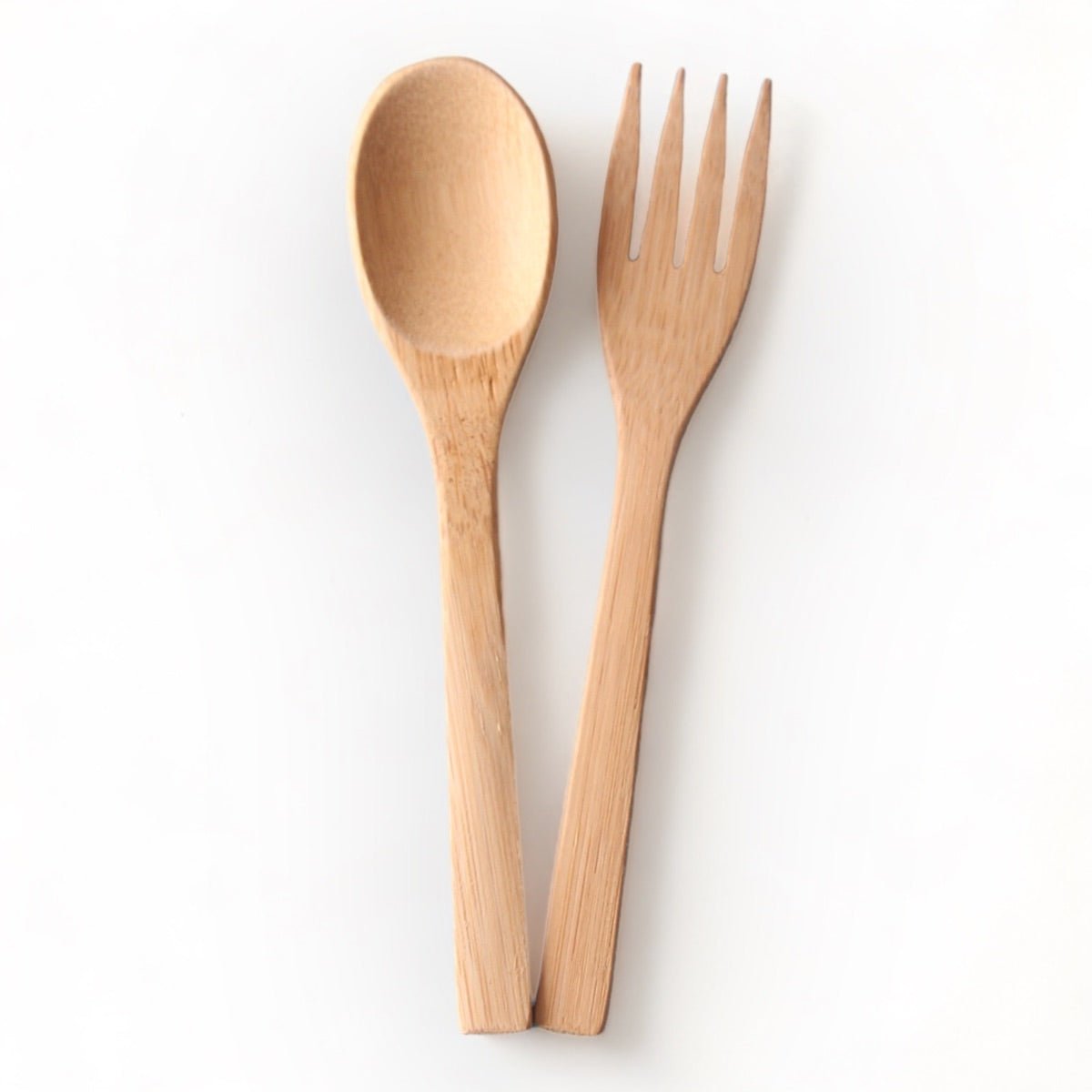 Bamboo Spoon & Fork Cutlery (Set of 5) | Verified Sustainable by Brown Living™