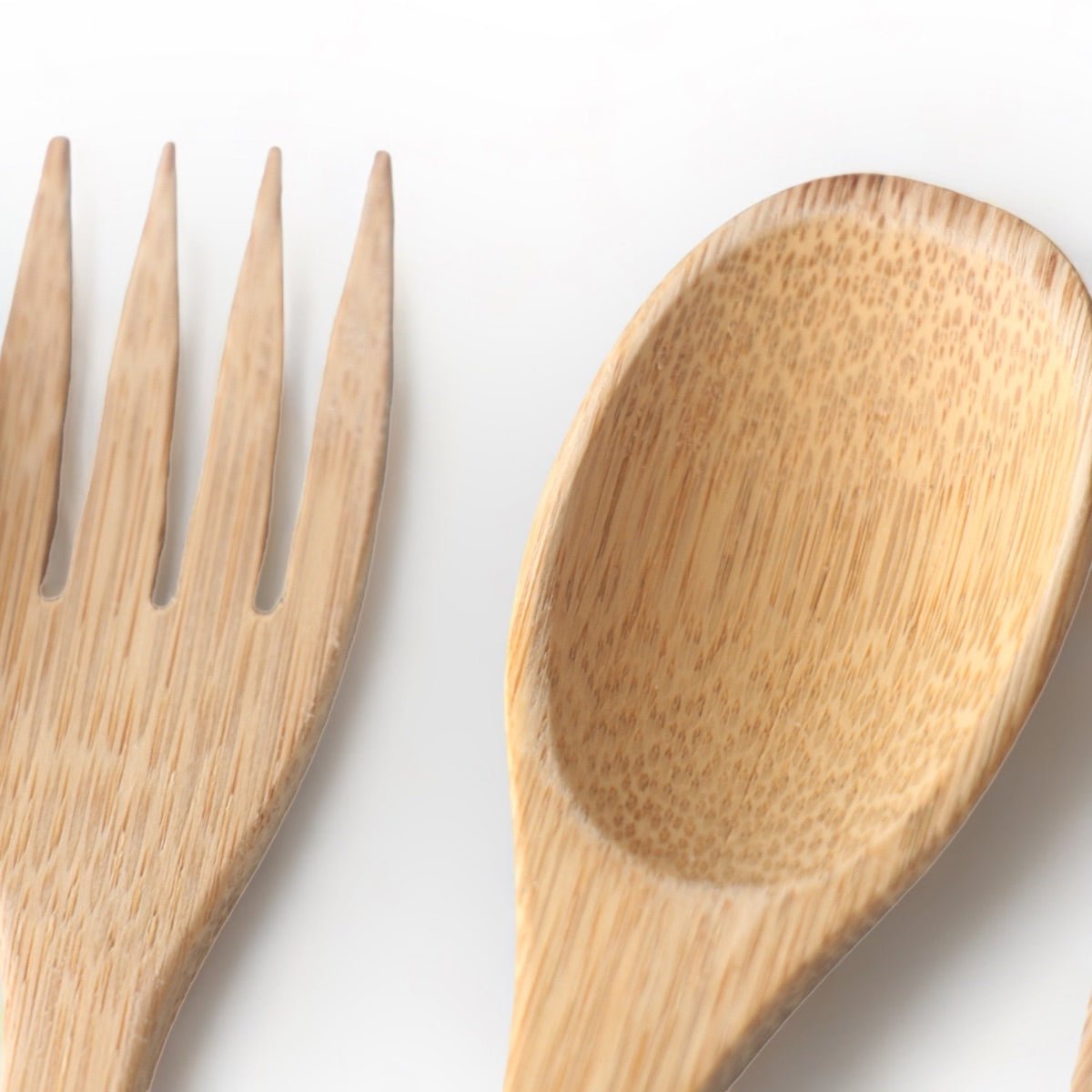 Bamboo Spoon & Fork Cutlery (Set of 5) | Verified Sustainable by Brown Living™