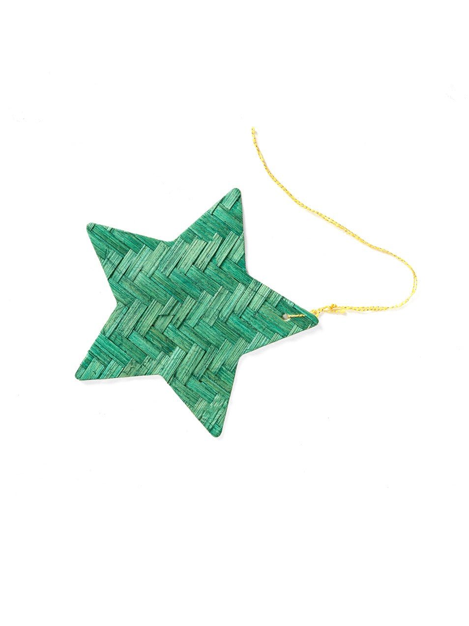 Bamboo Stars Christmas Ornaments (Set of 5) – Home Decor on Brown Living™. SKU: OBDE-564. Img 4.