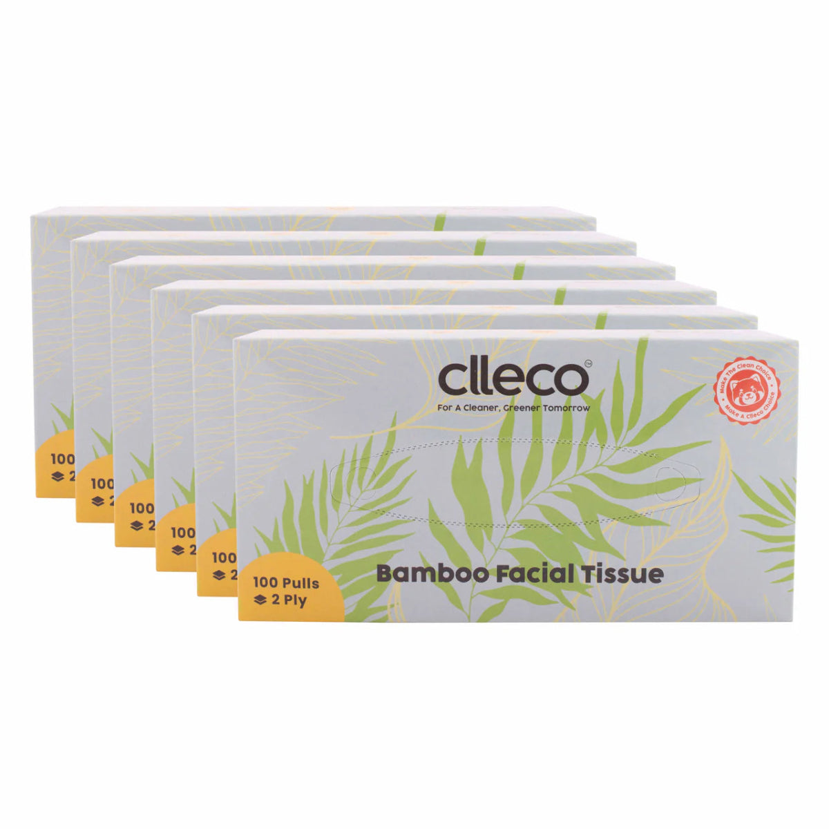 Bamboo Super Soft 2 Ply Facial Tissue Box – 20x20 cm – Face Tissue by Clleco available on Brown Living™. Pack Of 6 . SKU: FT41124CL. Img 3.