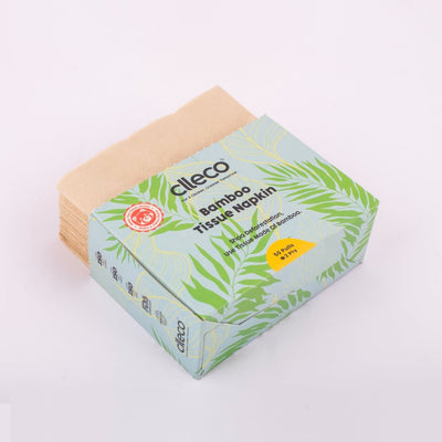 Bamboo Super Soft 2 Ply Tissue Paper Napkins - 12 x 12 inch – Face Tissue on Brown Living™. SKU: TN11124CL. Img 4.