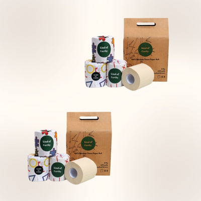 Bamboo Toilet Paper Rolls | 2 - Ply | 270 Pulls Each – Tissue Roll on Brown Living™. SKU: KOE011-KI-8. Img 3.