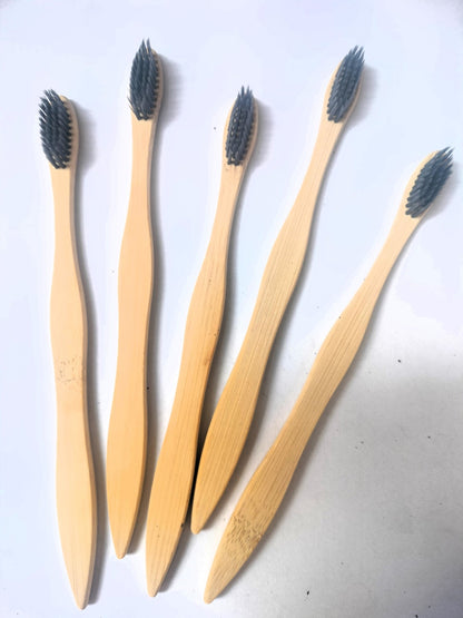 Bamboo Toothbrush - Pack of 6 | Verified Sustainable by Brown Living™