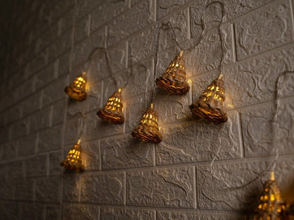 Banana Bark Bell Fairy Lights | Handcrafted Eco Décor | 3 Meter – Home Decor on Brown Living™. SKU: FL-1017. Img 1.